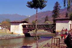 The historical bridge over the Paro river