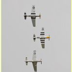 The Horsemen - P51 Flight Group - from below.