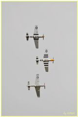 The Horsemen - P51 Flight Group - from below.