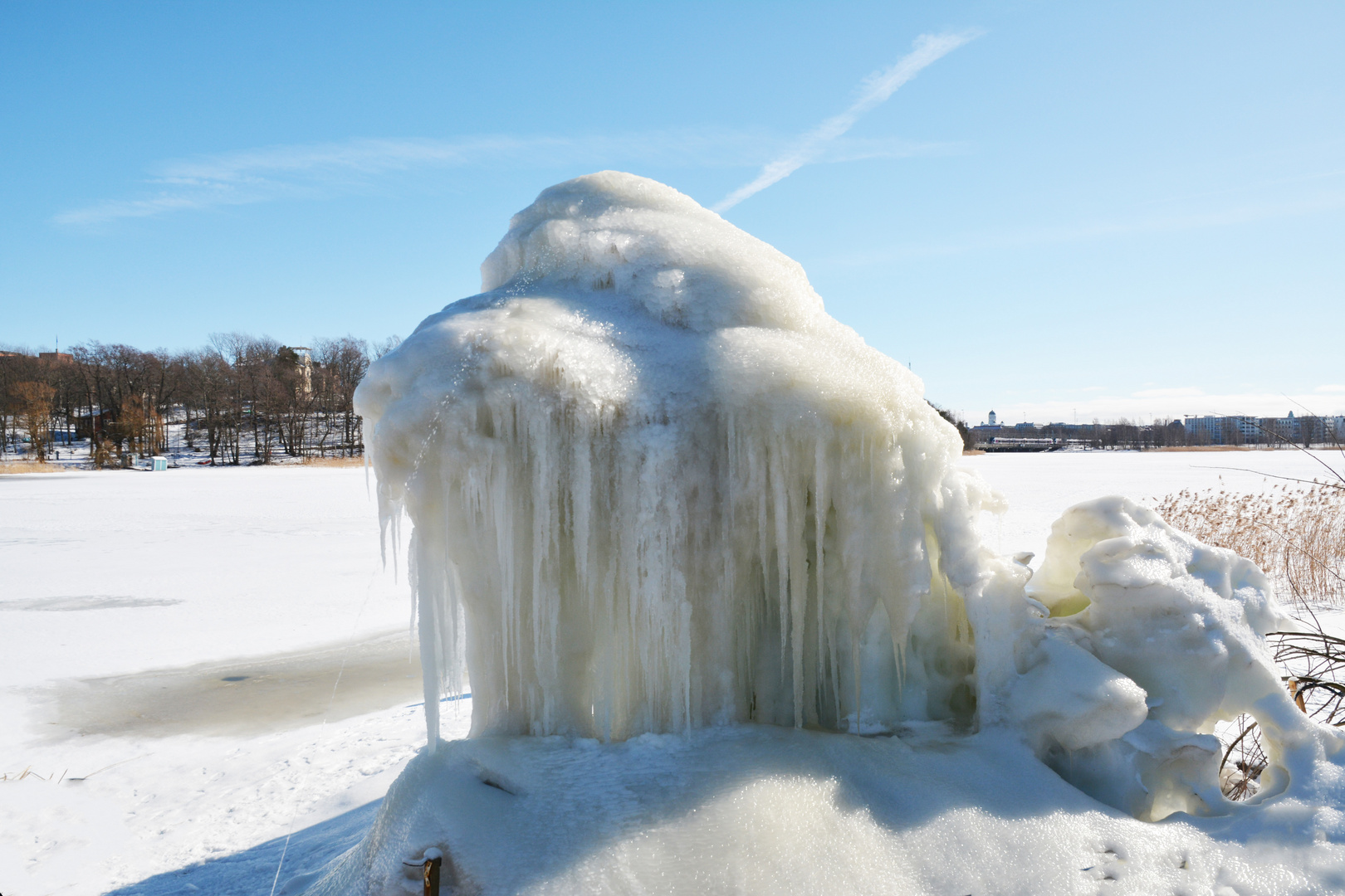 The ice art on Helsinki