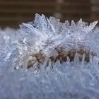 The ice on fence