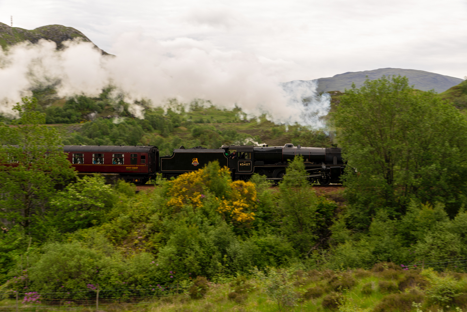 The Jacobite steam train