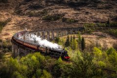 The Jacobite Steam Train at Glenfinnan