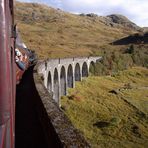 The Jacobite Steam Train at Glenfinnan viaduct