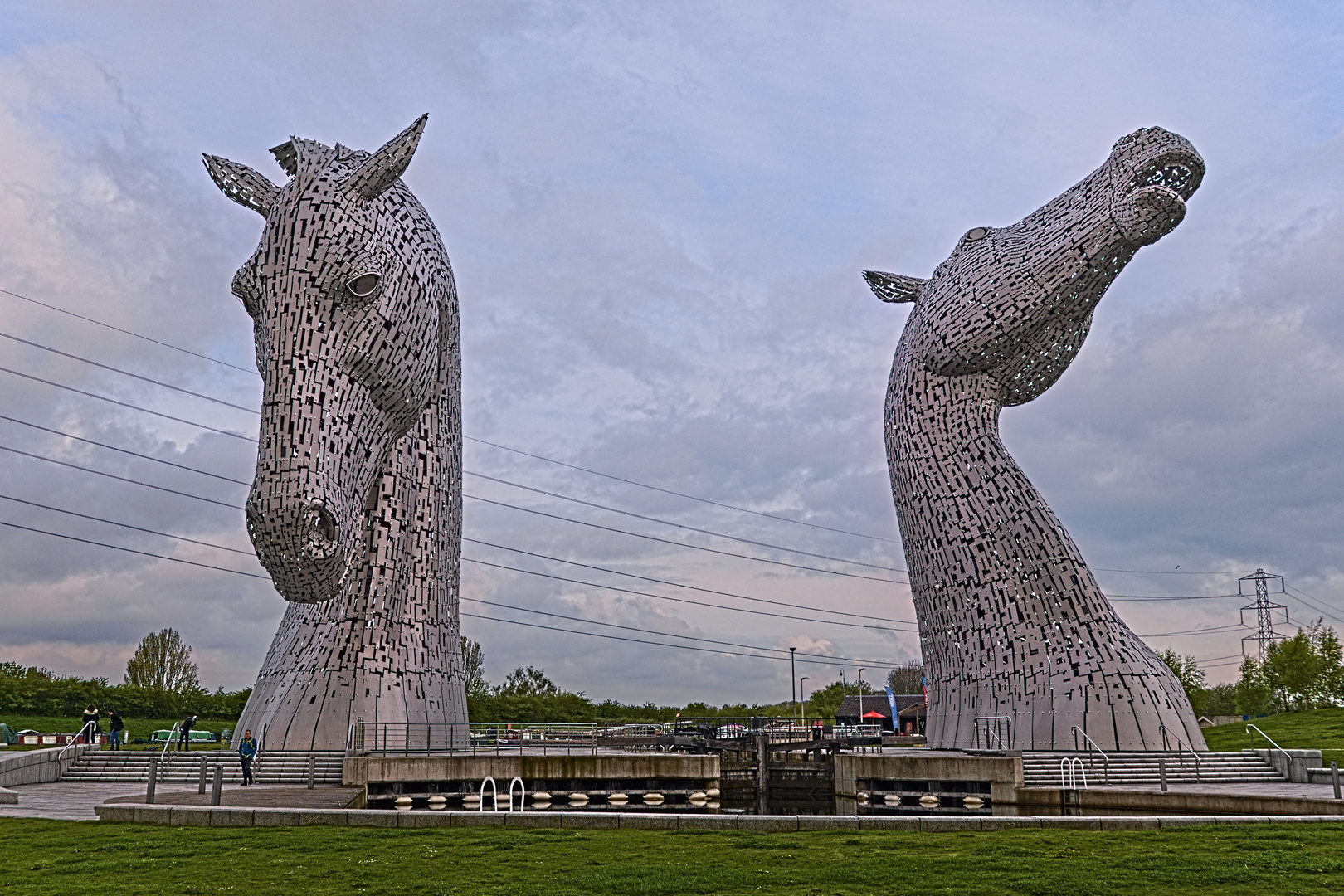 The Kelpies in Falkirk, Scotland