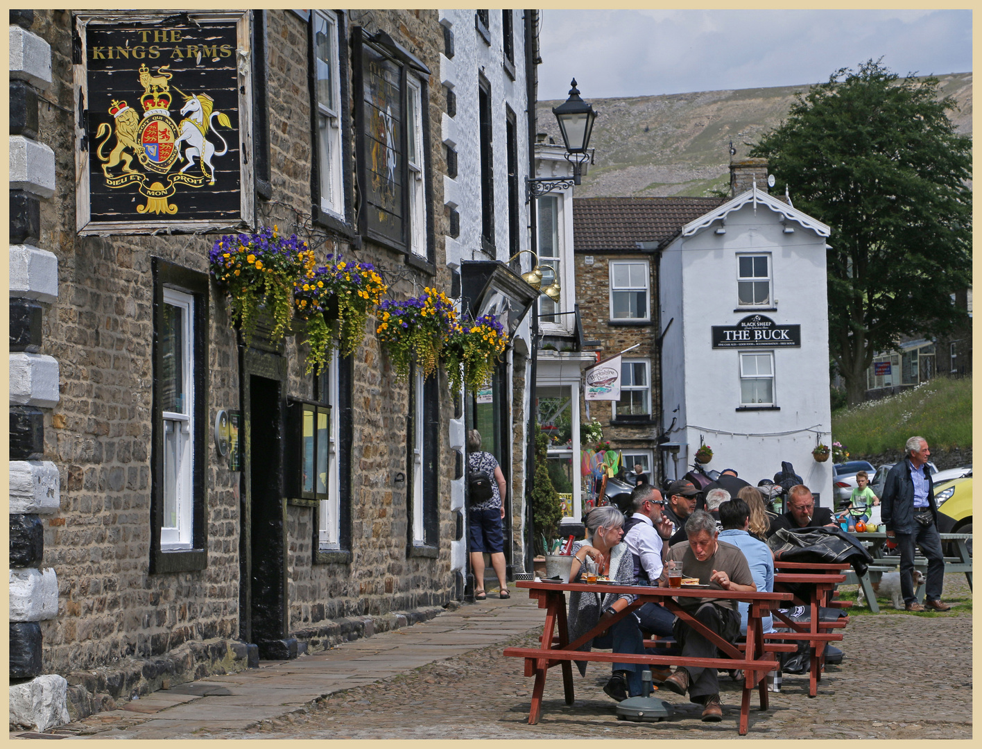 the Kings Arms and the Buck at Reeth