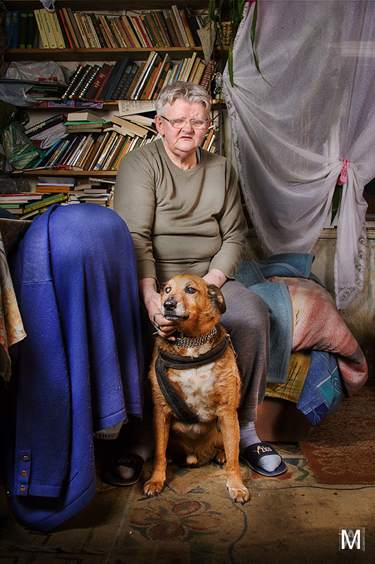 the lady and her dog...