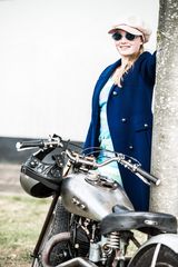 The lady and the bike...