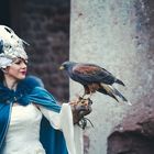 The Lady and the Harris`s Hawk