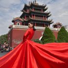 The Lady in Red... China Gansu