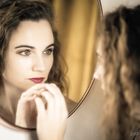 the lady in the mirror