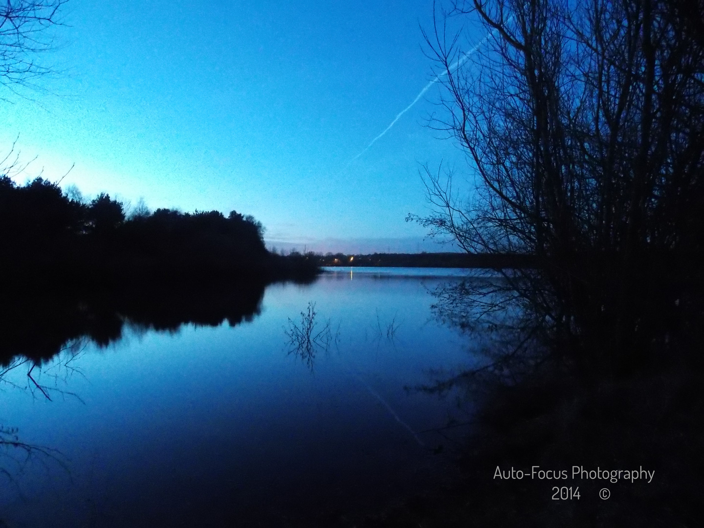 The lake at night