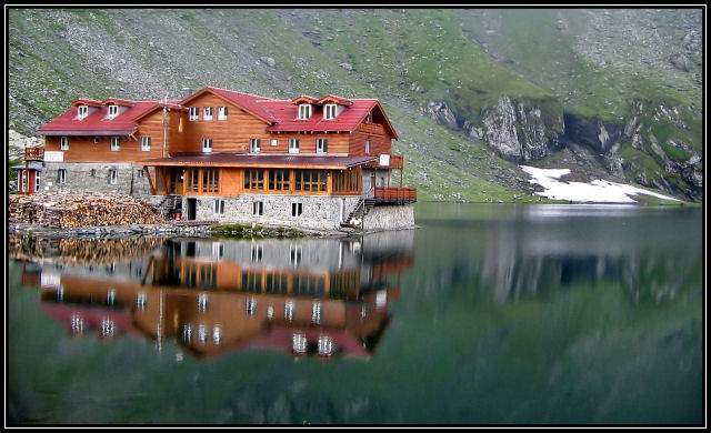 The Lake Balea-Carpatian Mountains