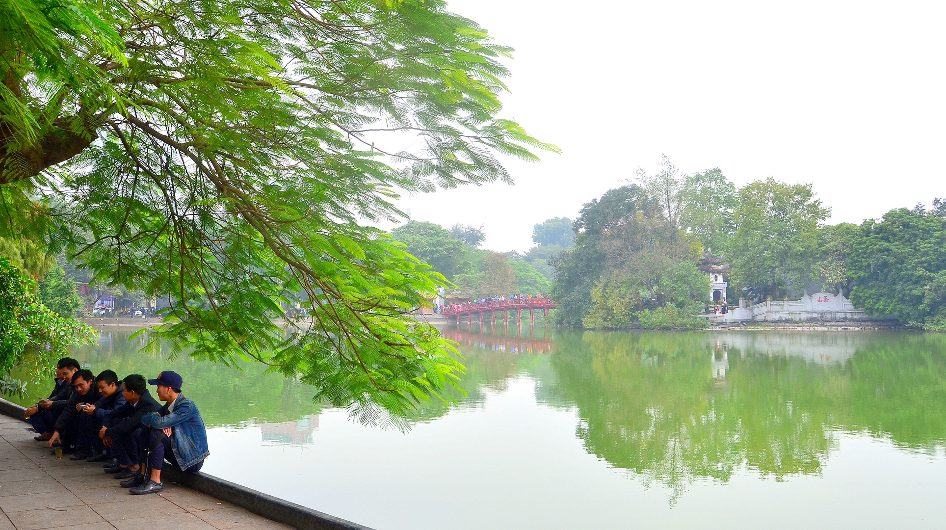 The lake - in the center of Hanoi.