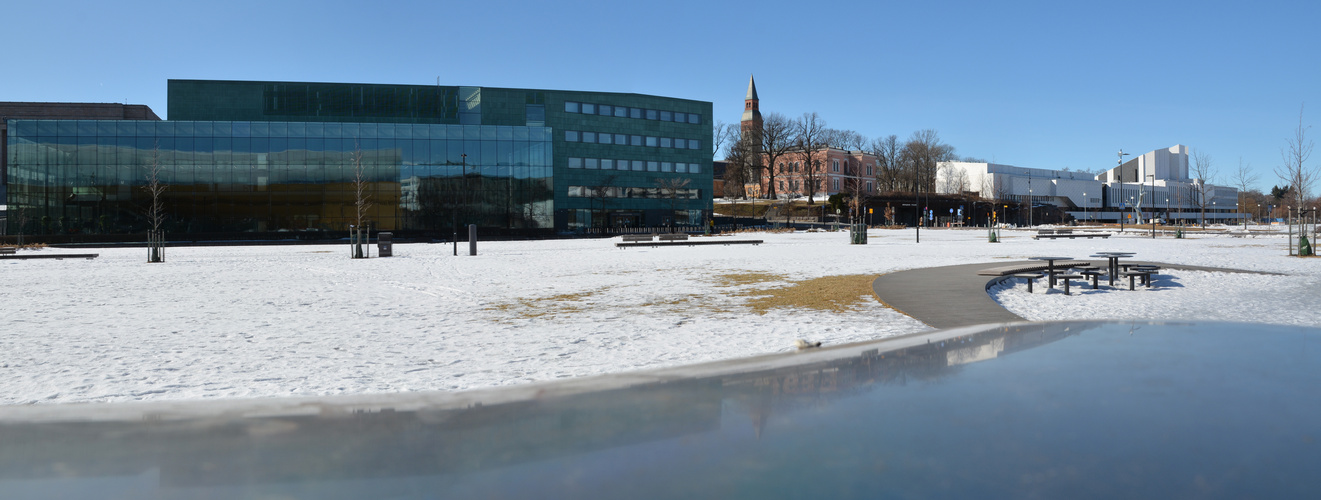 The landscape from Music house to Finland house