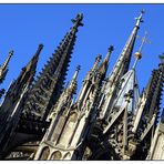 the leaning towers of Cologne cathedral - die schiefen Türme des Kölner Doms