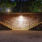 The light in front of the stairs