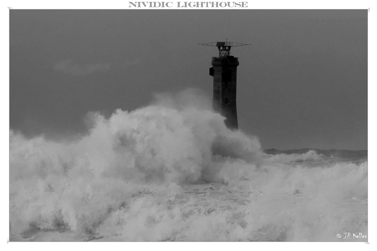 The Lighthouse of Nividic is one of three major lightouses on Ouessant in Brittany_ phare & faro