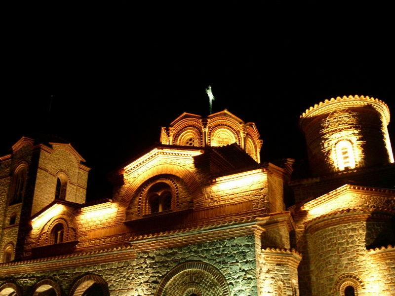 The lights of Plaosnik in Ohrid