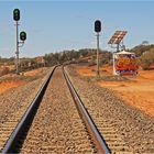 ** The line of the Ghan Train / Lake Hart SA **  