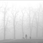 the London fog: Man and his Dog