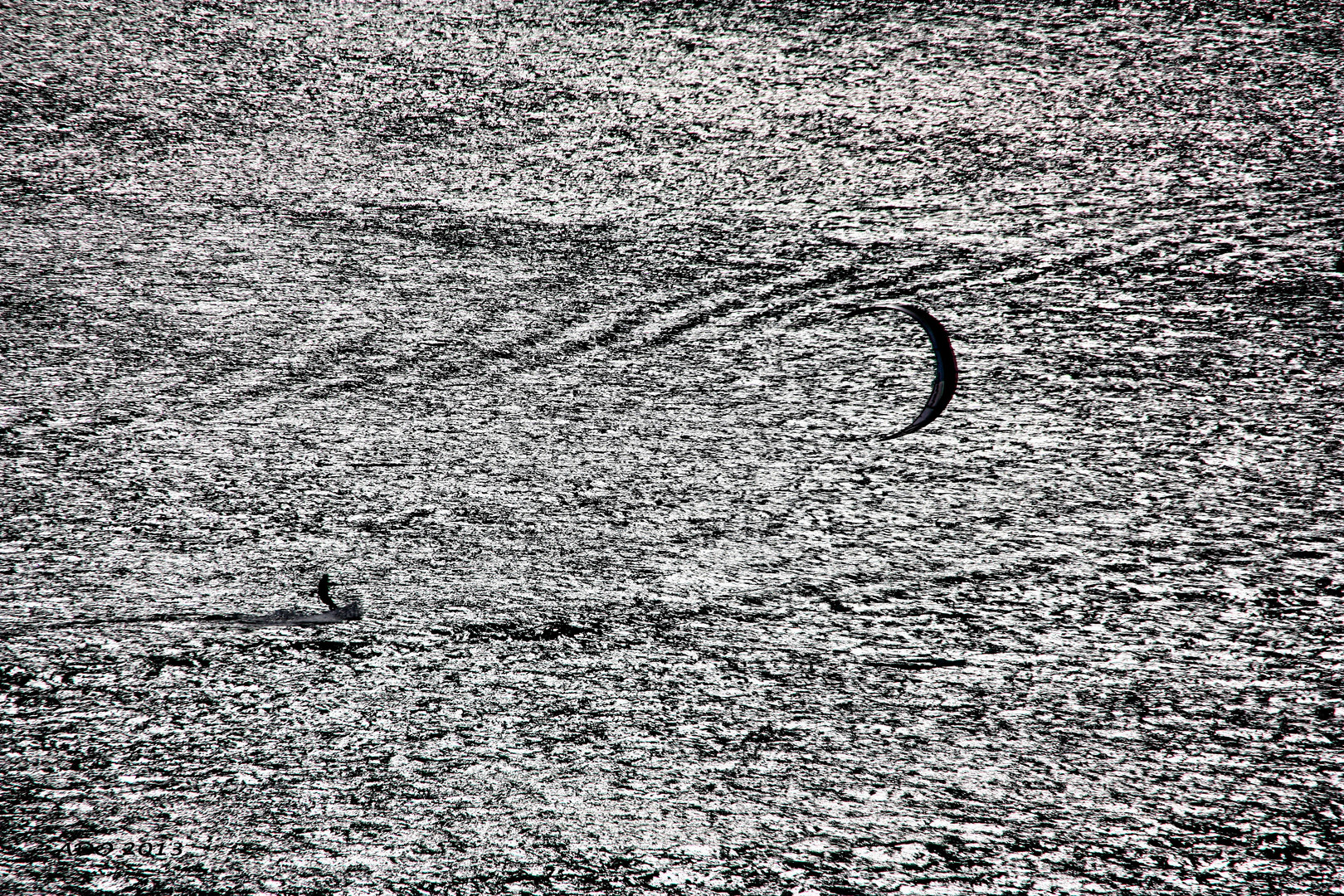 The Lone Kite Surfer