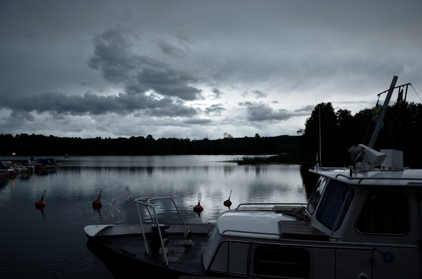 The lull after the storm --- Årjäng harbor