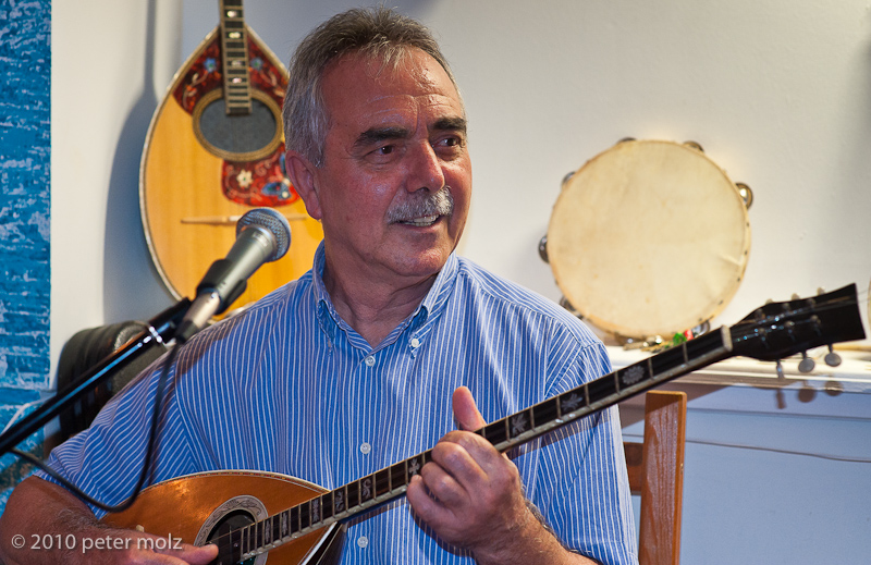 The luthier, singer & bouzouki player Jiannis Loulourgas / Samos, Greece, 2010