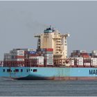 The MAERSK LEBU inbound Rotterdam.