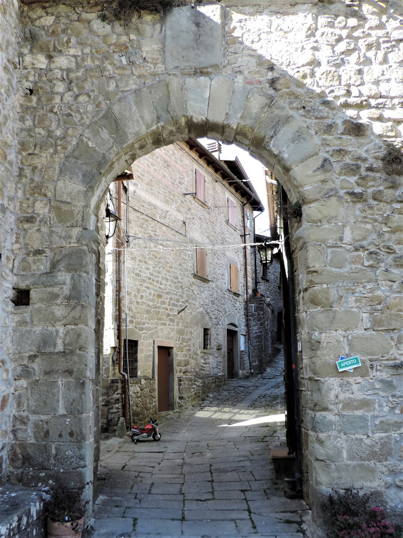 The main gate of the medieval town