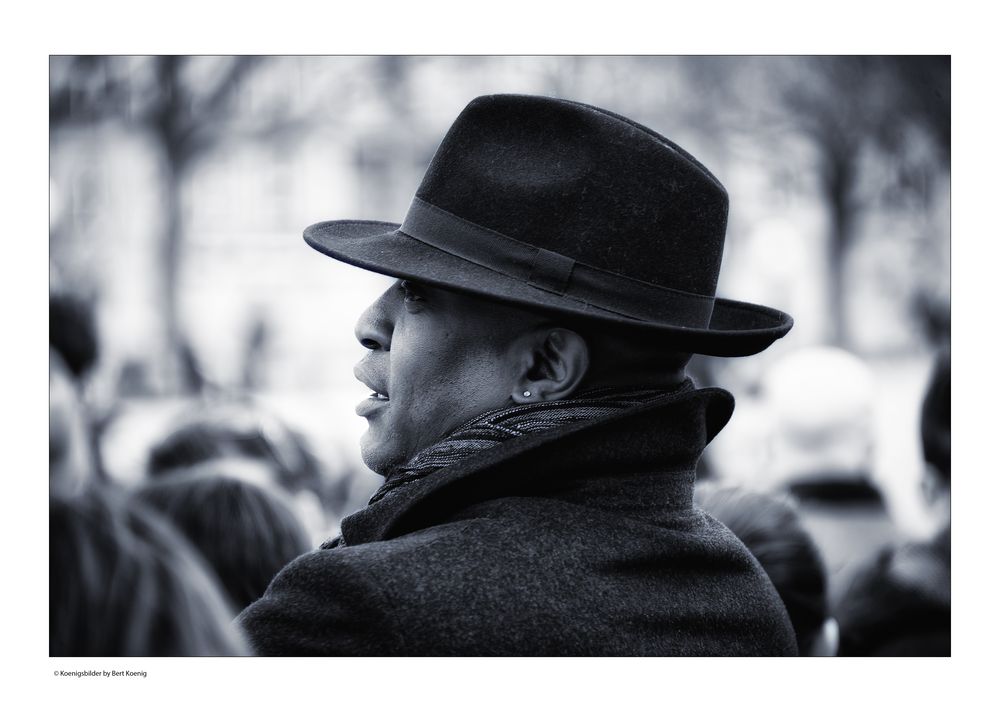 the man and his hat - timeless elegance