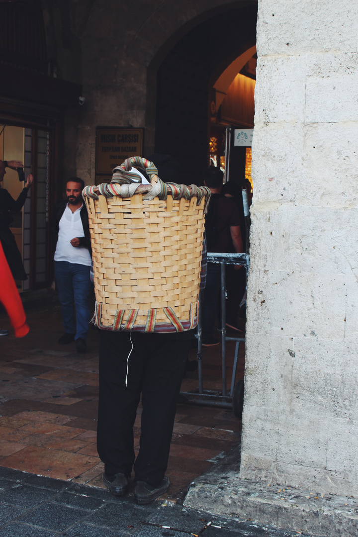 The Man and the basket