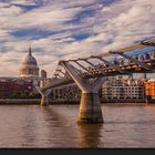  the Millenium Bridge with St. Pauls 