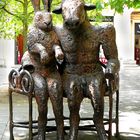 The Minotaur an the hare. Bronze in Cheltenham/GB