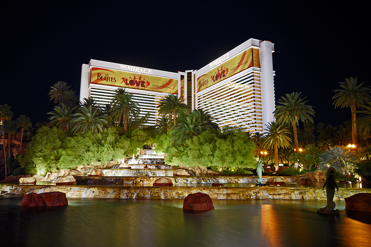 The Mirage at night