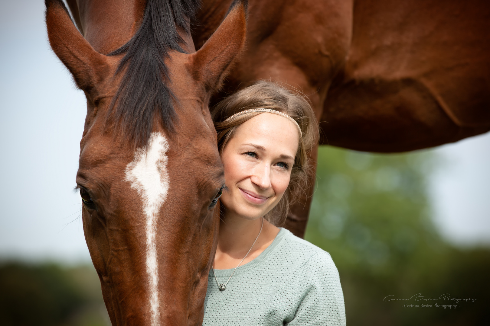 * ...the model and the horse *