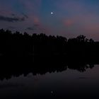 The moon and the lake