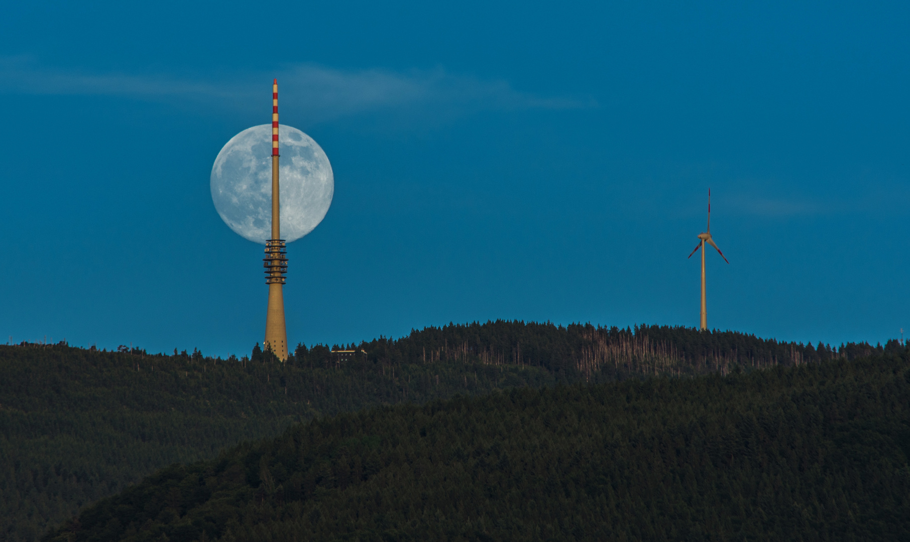 The moon meets technology