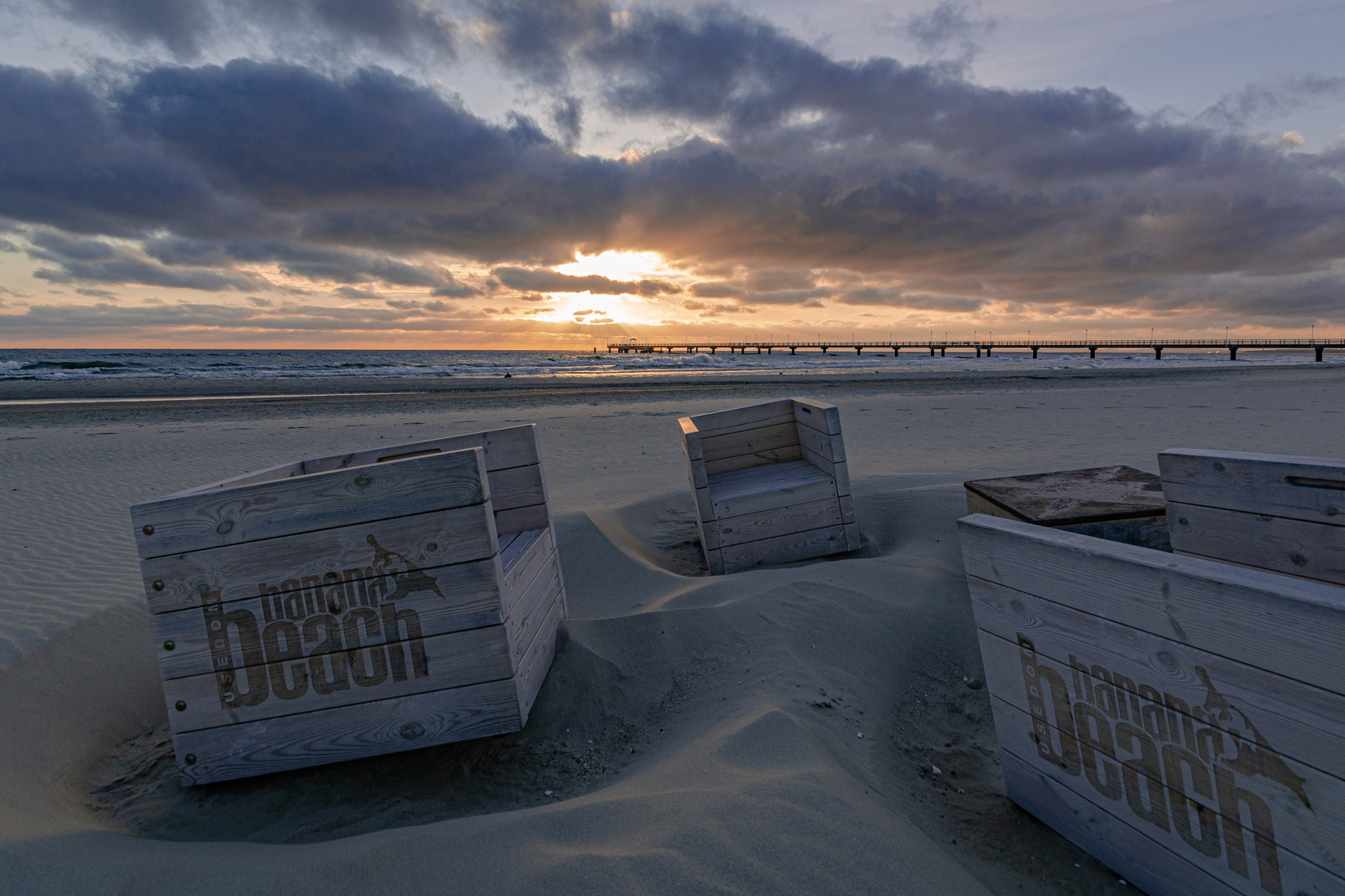 The morning on the beach