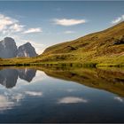 the mountain on a small lake