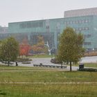 The music house of Helsinki in rainy day