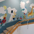 The Muumi paint on the wall of childrens hospital