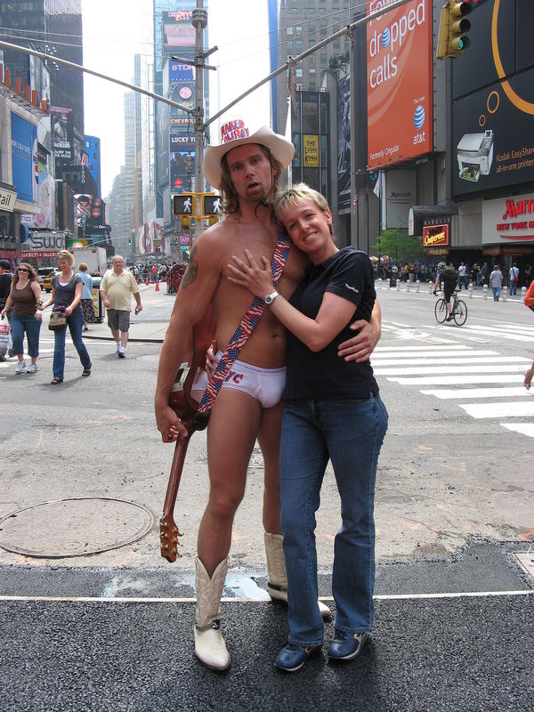 The "Naked Cowboy"