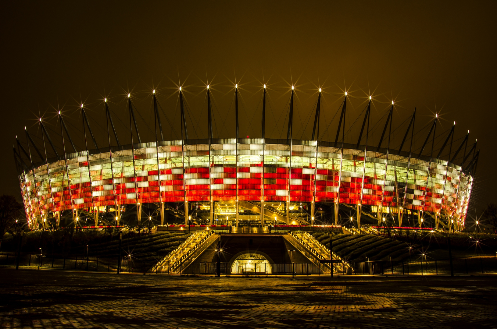 The natonal Stadium in Warsaw