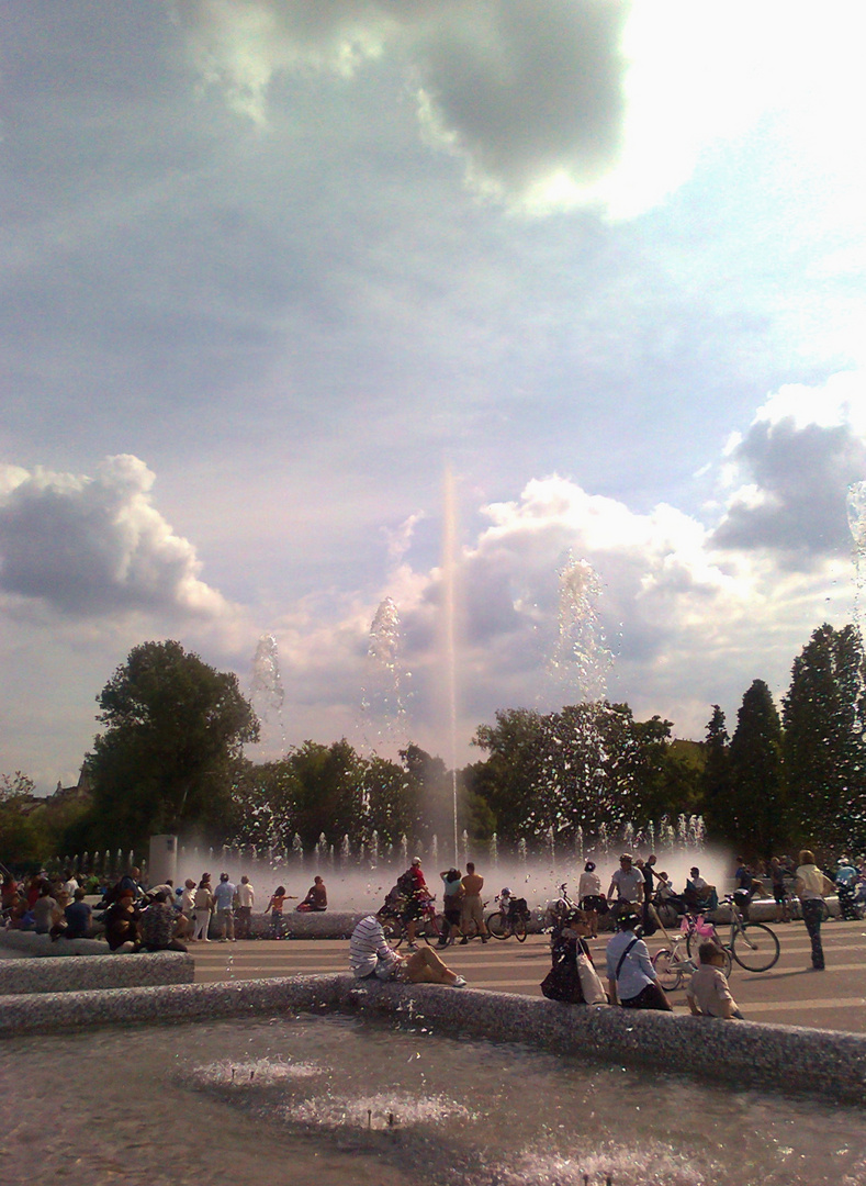 The new Fountain Park in Warsaw
