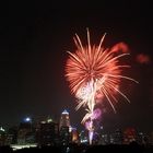 The Night in Bangkok with fireworks 1