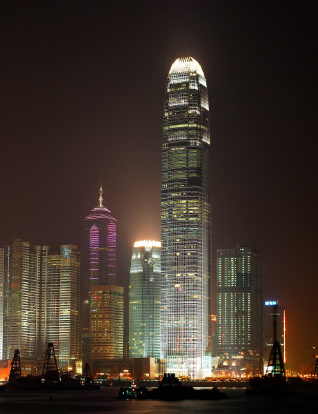 The night's vision of Central, Hong Kong