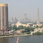 The Nile, Sofitel Tower and Cairo Tower to most right