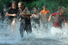 the Ninjutsu yearly summer camp, action