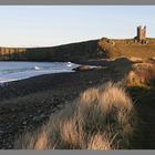 the northumberland coastal path at castle point